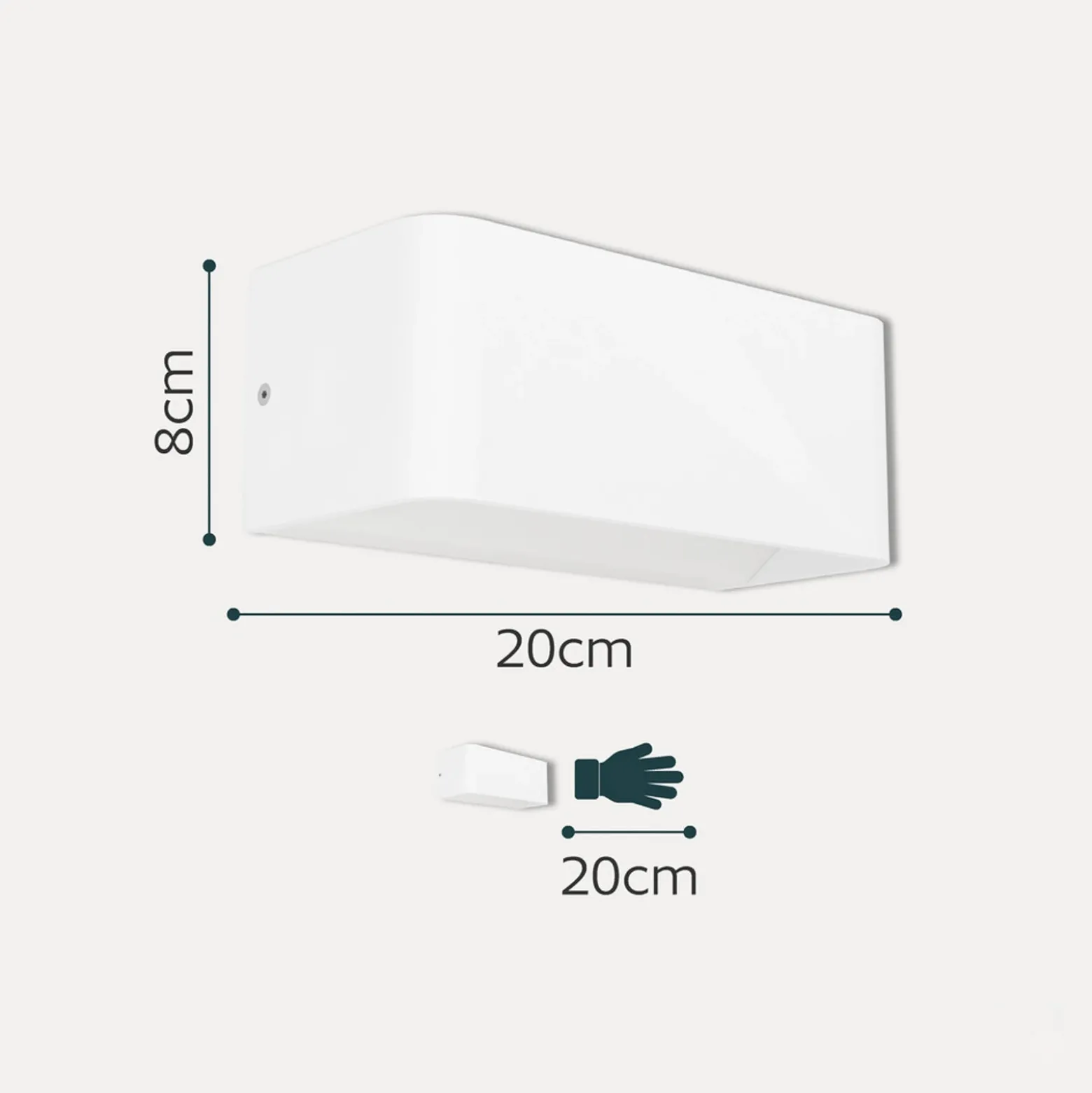 Aplique LED para exterior EGLO connect Smart SANIA-Z, blanca, IP55
