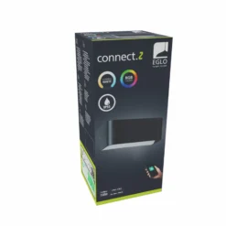 Aplique LED para exterior EGLO connect SANIA-Z, negro, IP55