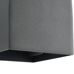 Aplique LED para exterior Esani de Lindby, antracita, arriba/abajo, IP54