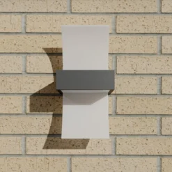 Aplique LED para exteriores Skadi arqueado