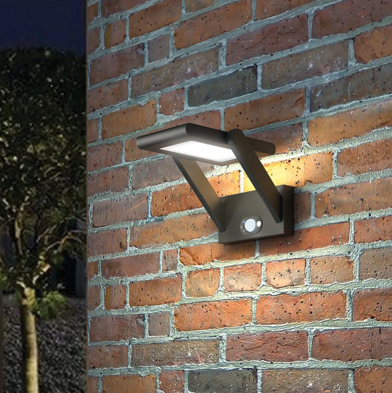 Aplique LED para exteriores Valerian solar