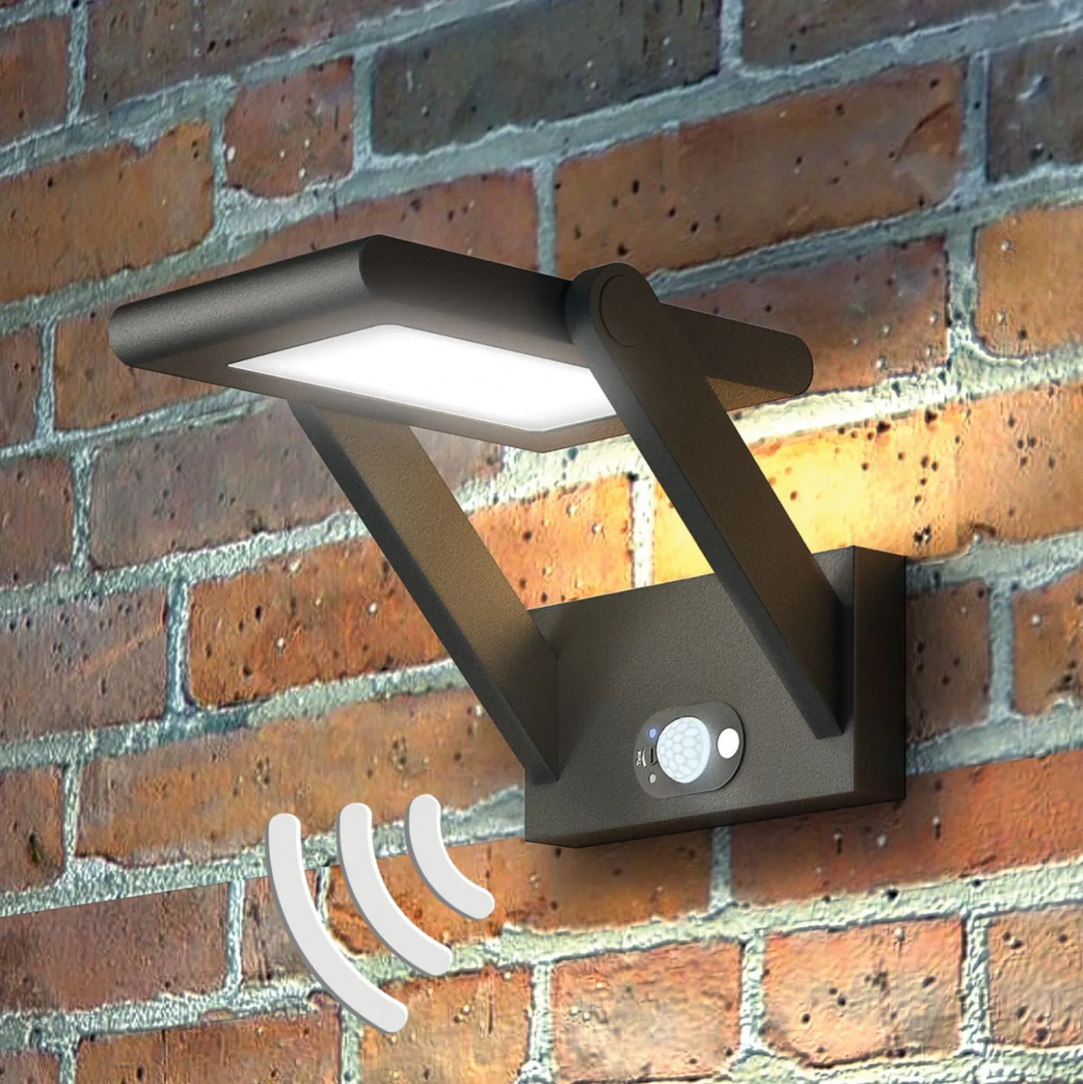 Aplique LED para exteriores Valerian solar