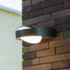 Aplique LED para exterior FELE, gris oscuro, 20 cm, metal, IP54