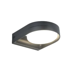 Aplique LED para exterior FELE, gris oscuro, 20 cm, metal, IP54
