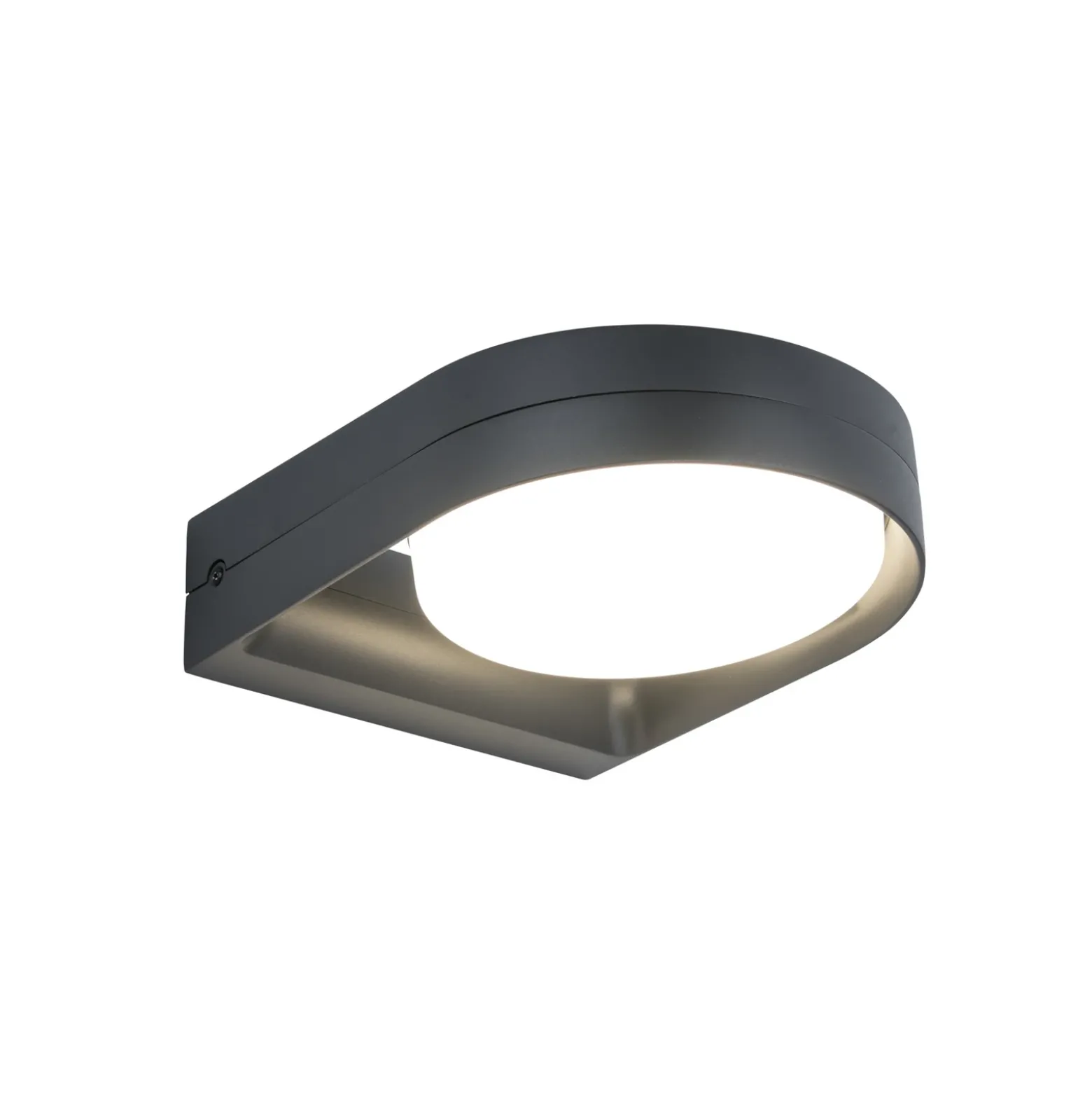 Aplique LED para exterior FELE, gris oscuro, 20 cm, metal, IP54