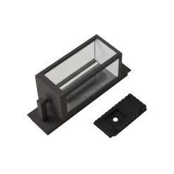 Aplique LED para exterior Ferdinand de Lucande, gris, metal, 38 cm