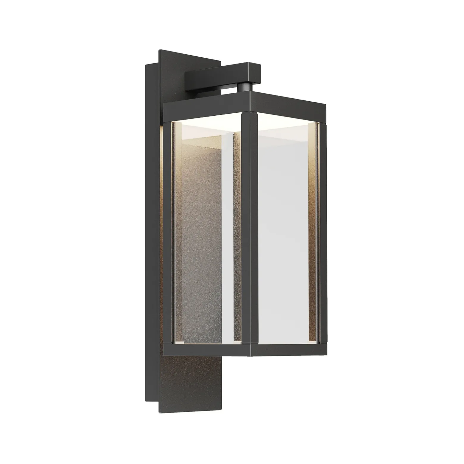 Aplique LED para exterior Ferdinand de Lucande, gris, metal, 38 cm