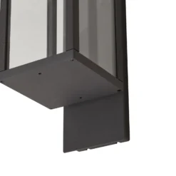 Aplique LED para exterior Ferdinand de Lucande, gris, metal, 38 cm