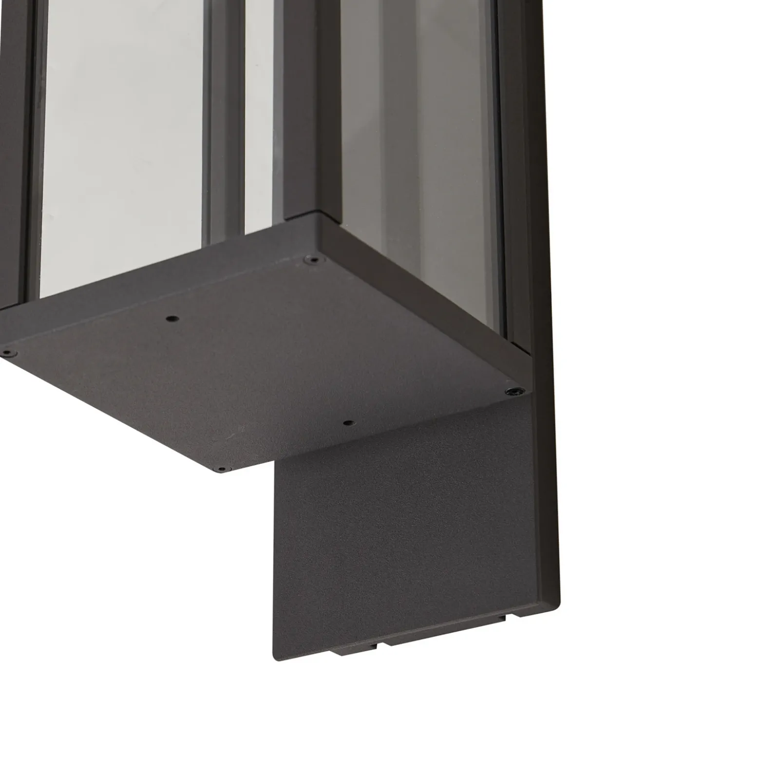 Aplique LED para exterior Ferdinand de Lucande, gris, metal, 38 cm