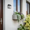 Aplique LED para exterior Filo Double, negro, IP44