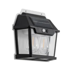 Aplique LED para exterior Filo Double, negro, IP44
