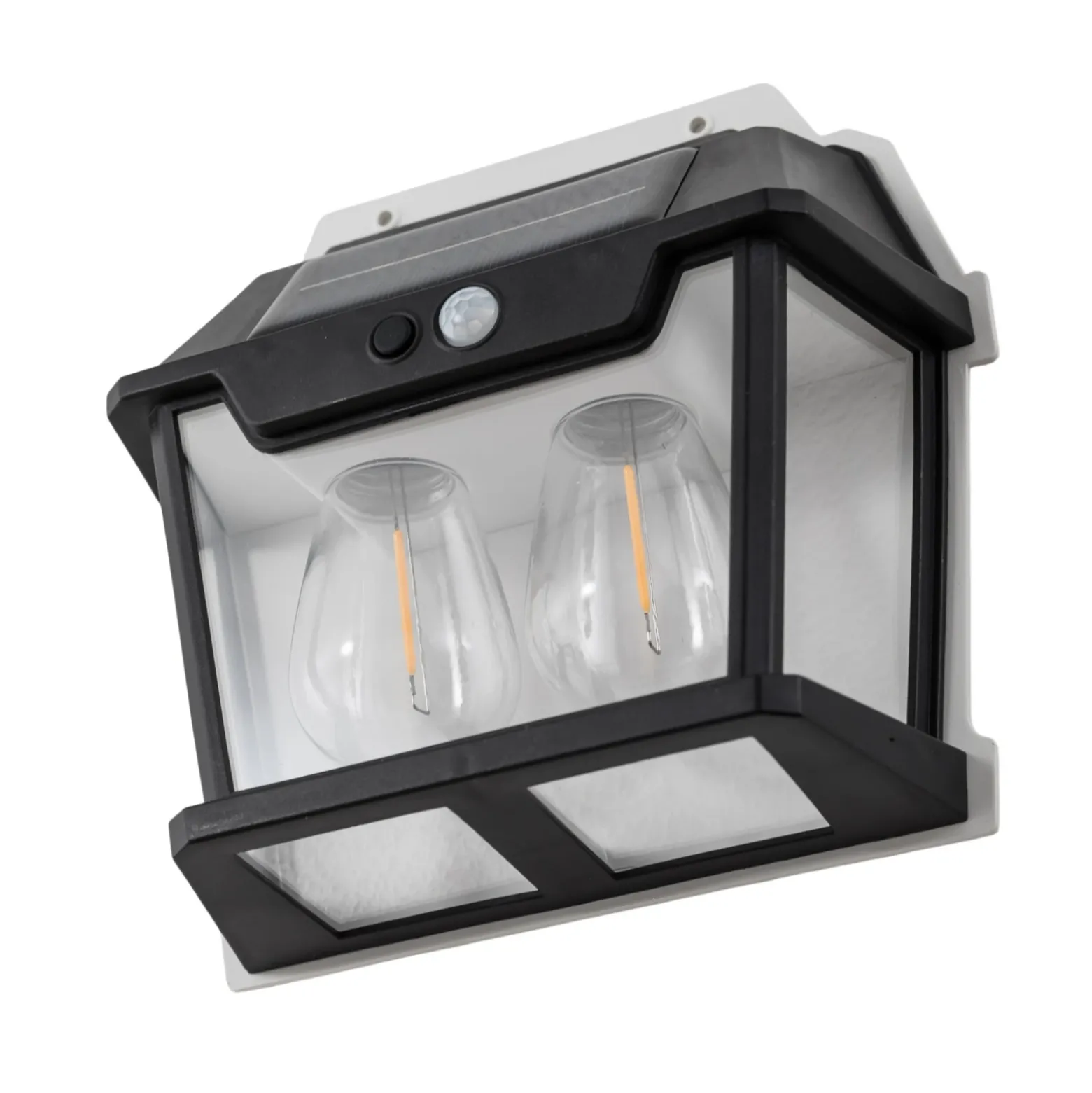 Aplique LED para exterior Filo Double, negro, IP44