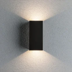 Aplique LED para exterior Flame de Paulmann, 22 cm, antracita, arriba/abajo