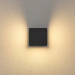 Aplique LED para exterior FYNN-Y, antracita, 12 cm, IP65, CCT con