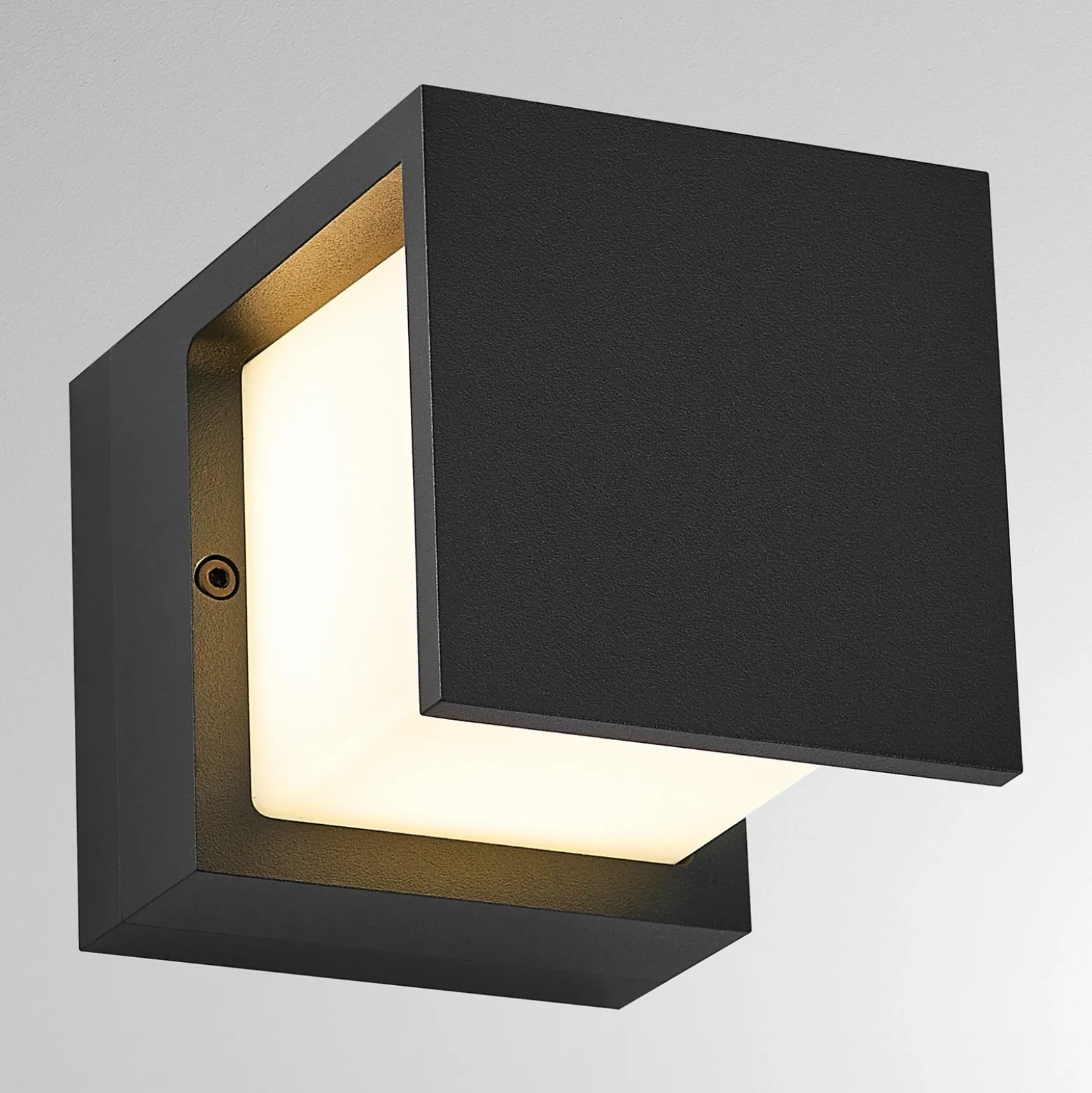 Aplique LED para exterior FYNN-Y, antracita, 12 cm, IP65, CCT con