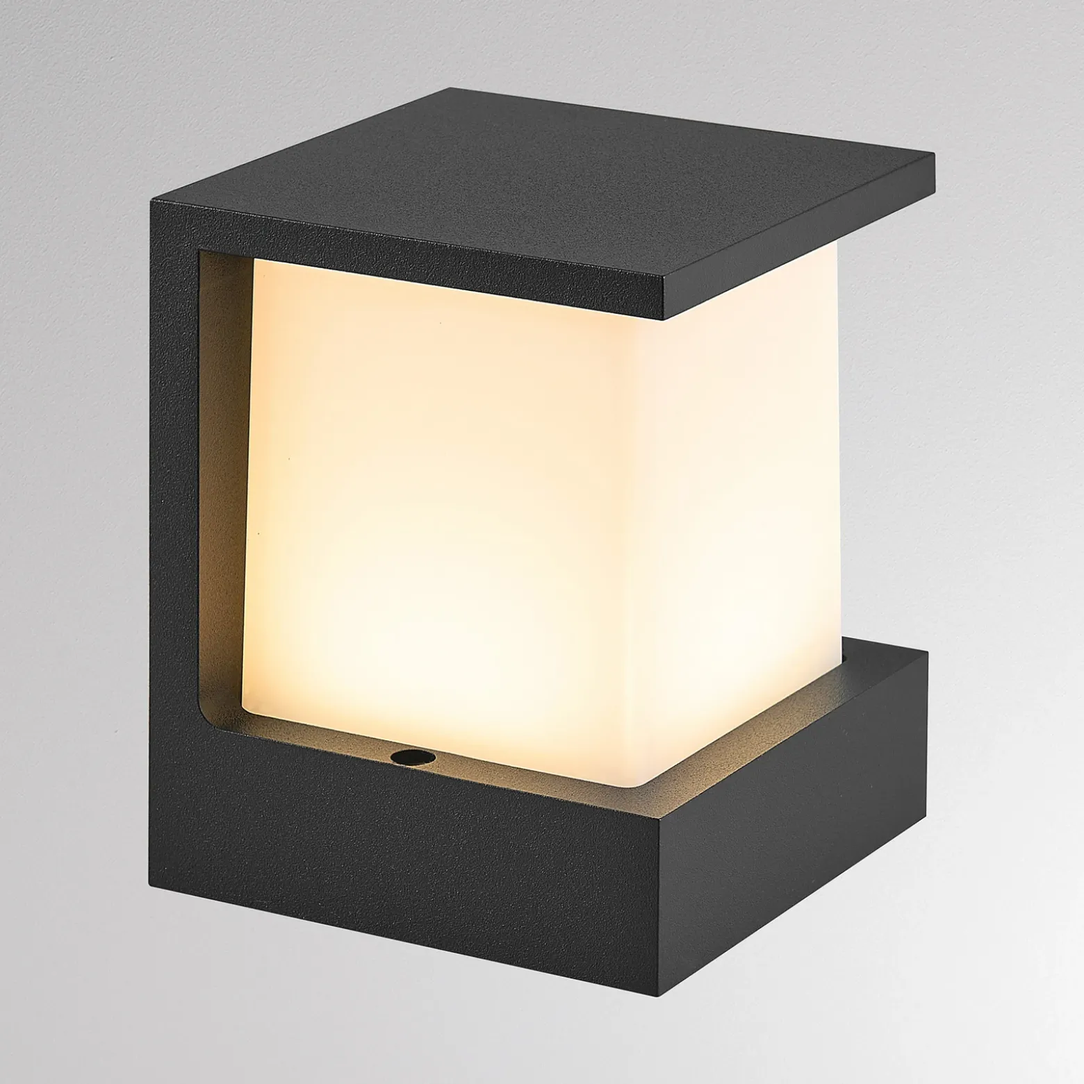Aplique LED para exterior FYNN-Y, antracita, 12 cm, IP65, CCT con