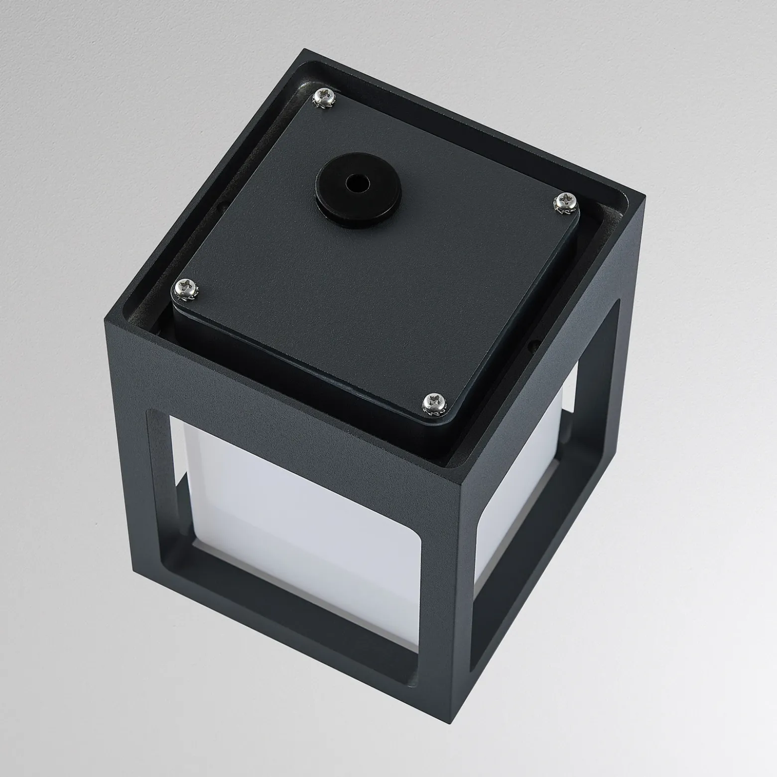 Aplique LED para exterior FYNN-X, antracita, 12 cm, IP65, CCT con
