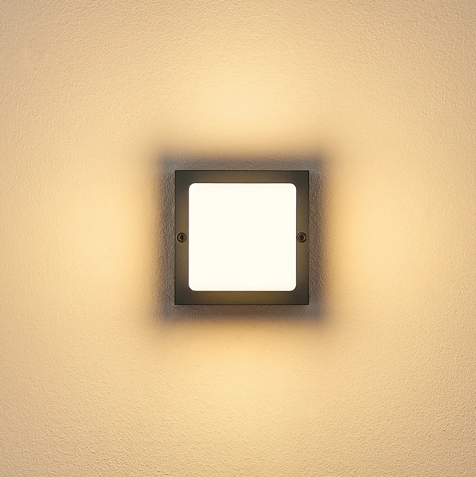 Aplique LED para exterior FYNN-O, antracita, 11 cm, IP65, CCT con