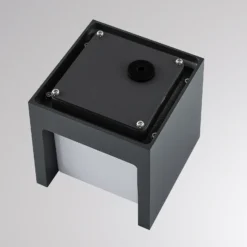 Aplique LED para exterior FYNN-U, antracita, 12 cm, IP65, CCT con