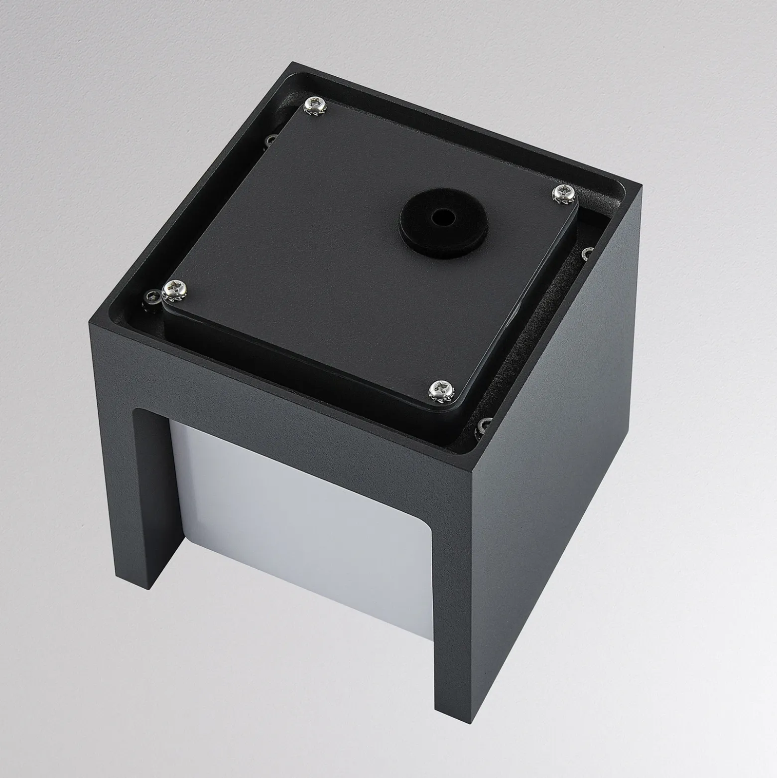 Aplique LED para exterior FYNN-U, antracita, 12 cm, IP65, CCT con