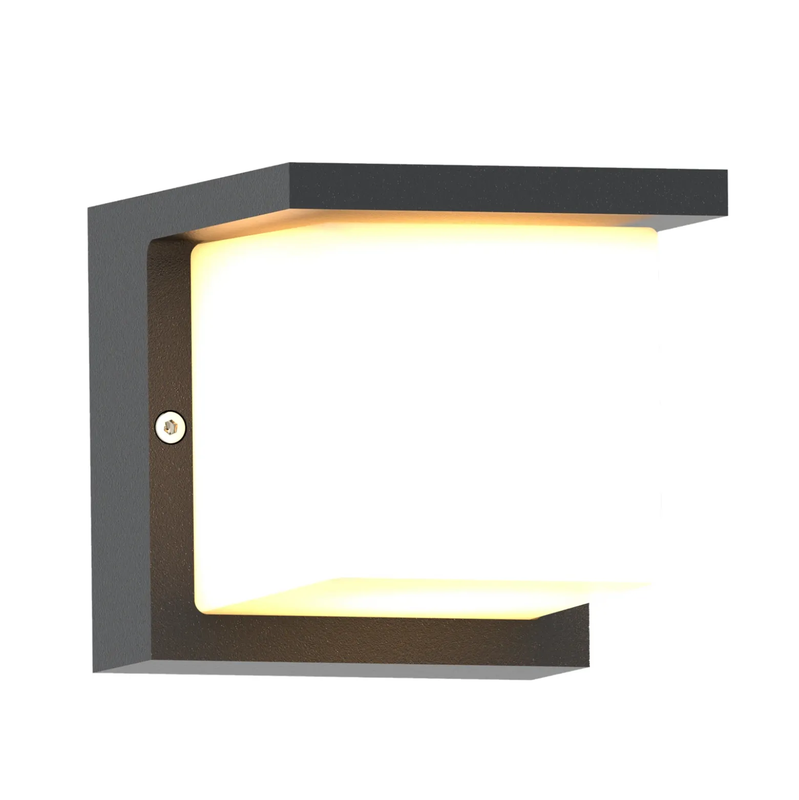 Aplique LED para exterior FYNN-C, antracita, 12 cm, IP65, CCT on/off
