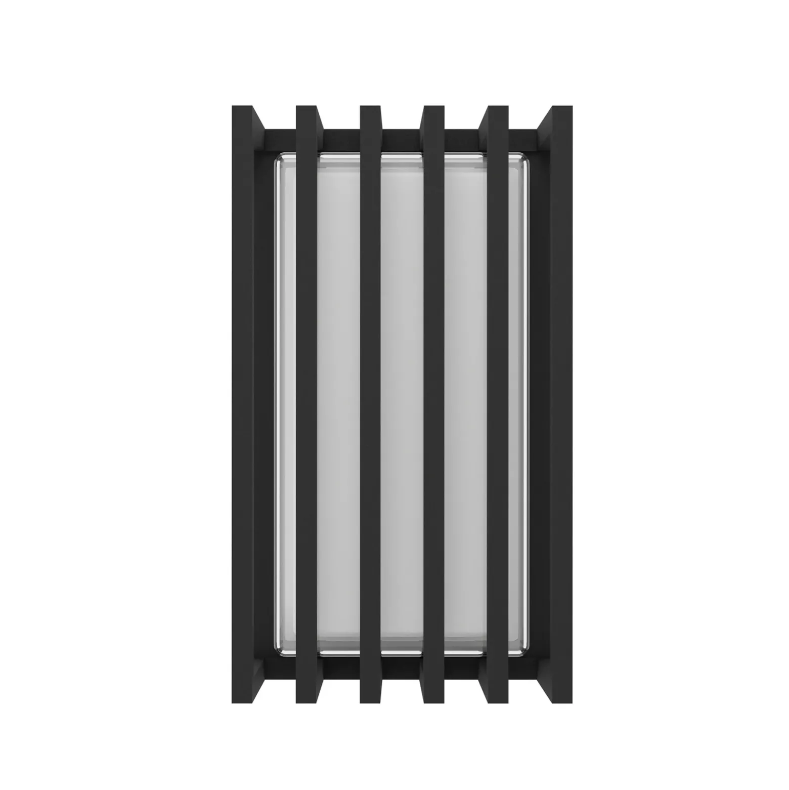 Aplique LED para exterior Genovese, negro, altura 24 cm, metal