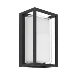 Aplique LED para exterior GENOVESE de EGLO, negro, 24 cm, IP65, CCT