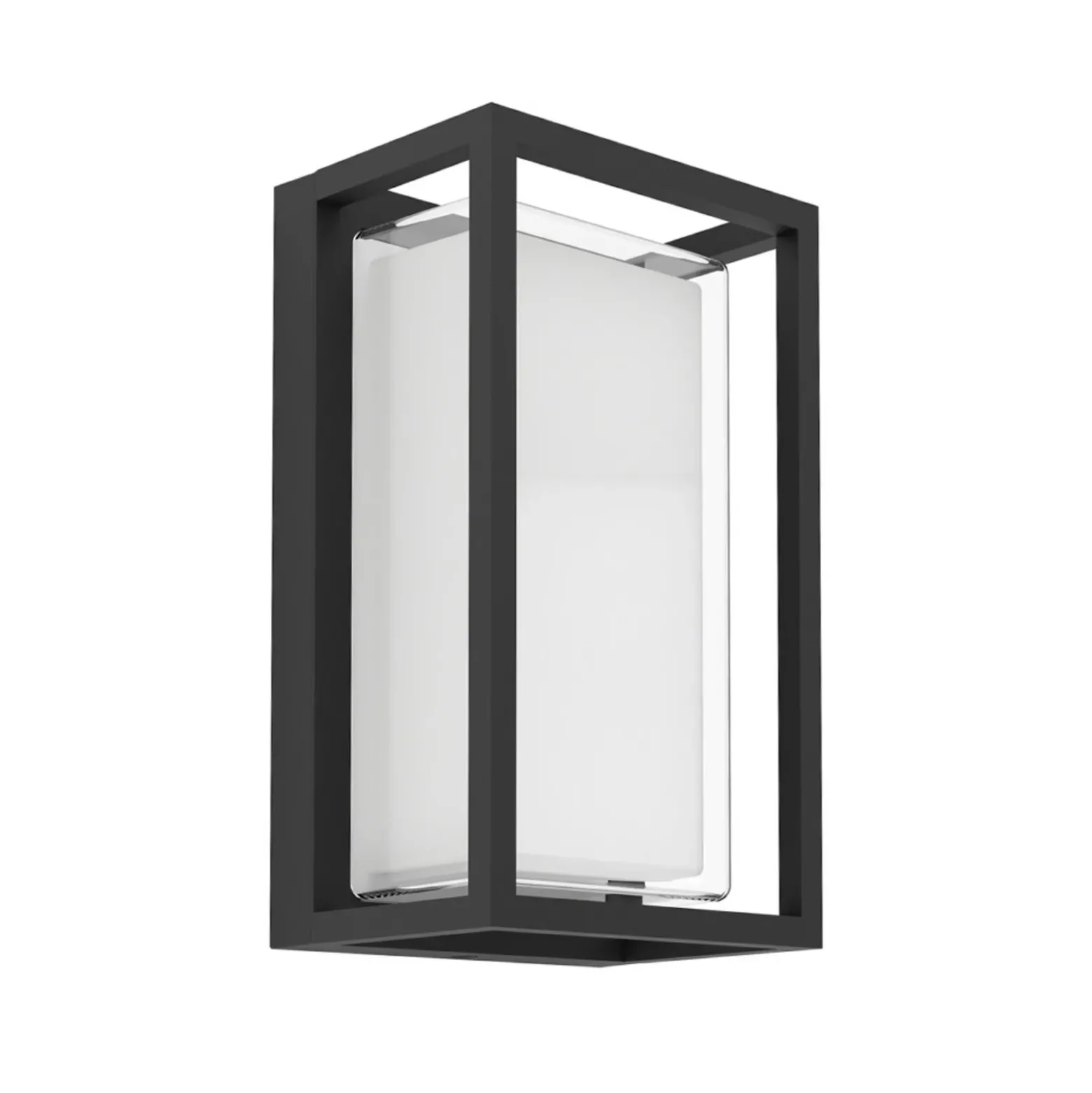 Aplique LED para exterior GENOVESE de EGLO, negro, 24 cm, IP65, CCT