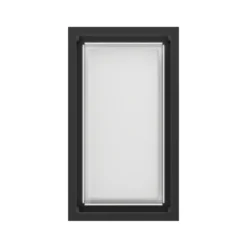 Aplique LED para exterior GENOVESE de EGLO, negro, 24 cm, IP65, CCT