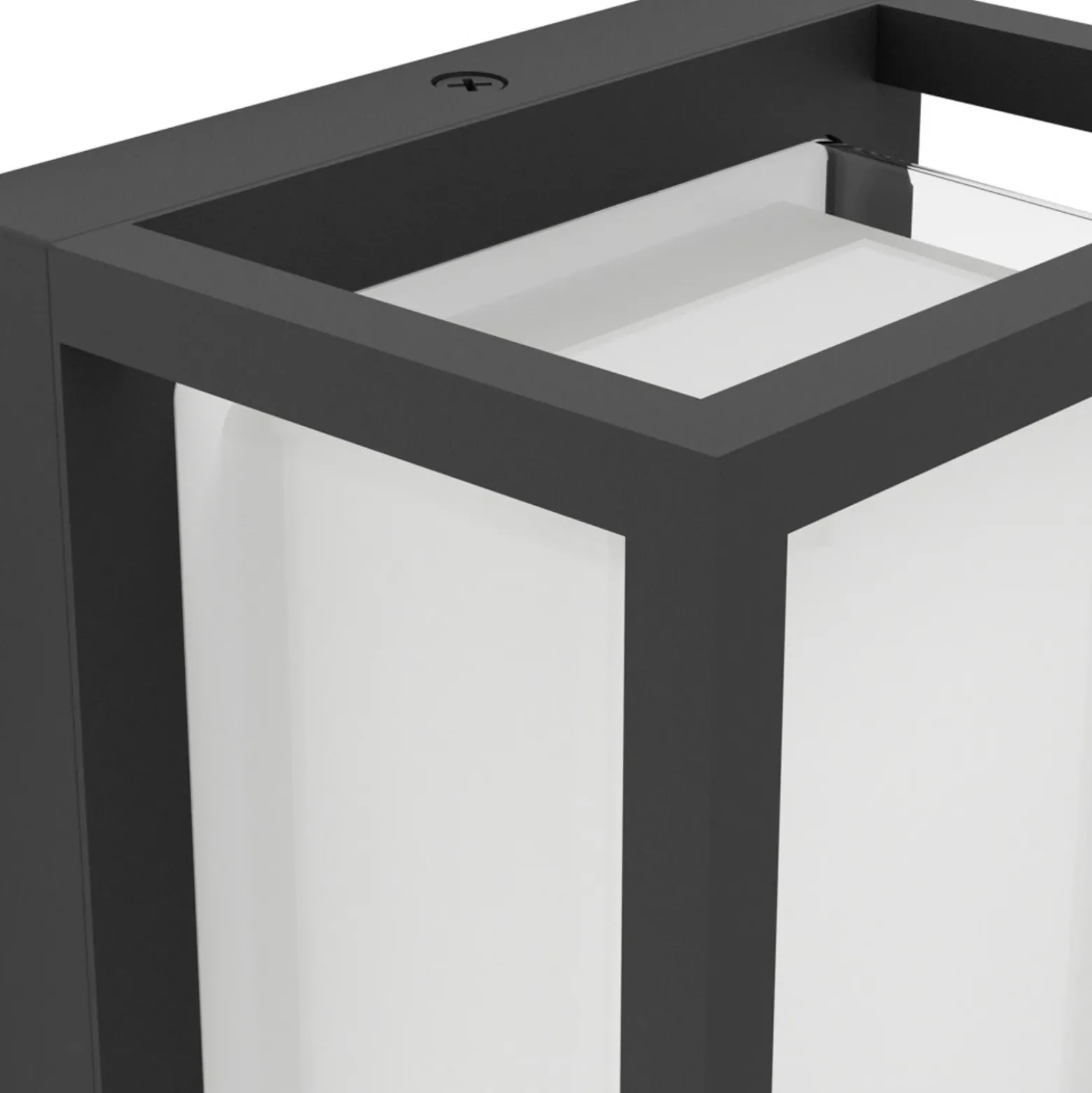 Aplique LED para exterior GENOVESE de EGLO, negro, 24 cm, IP65, CCT