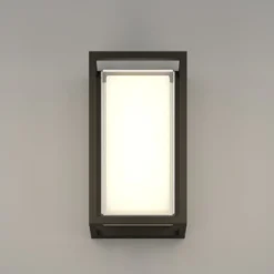 Aplique LED para exterior GENOVESE de EGLO, negro, 24 cm, IP65, CCT