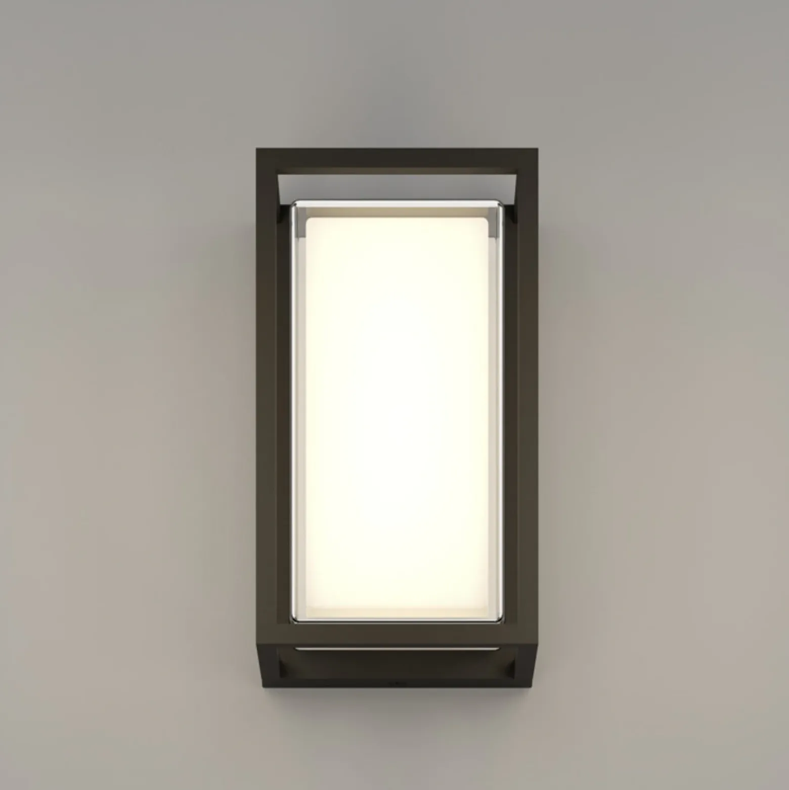 Aplique LED para exterior GENOVESE de EGLO, negro, 24 cm, IP65, CCT