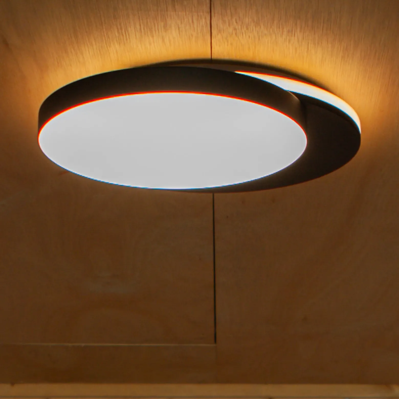 Aplique LED para exterior Goleta, negro, forma variable, CCT