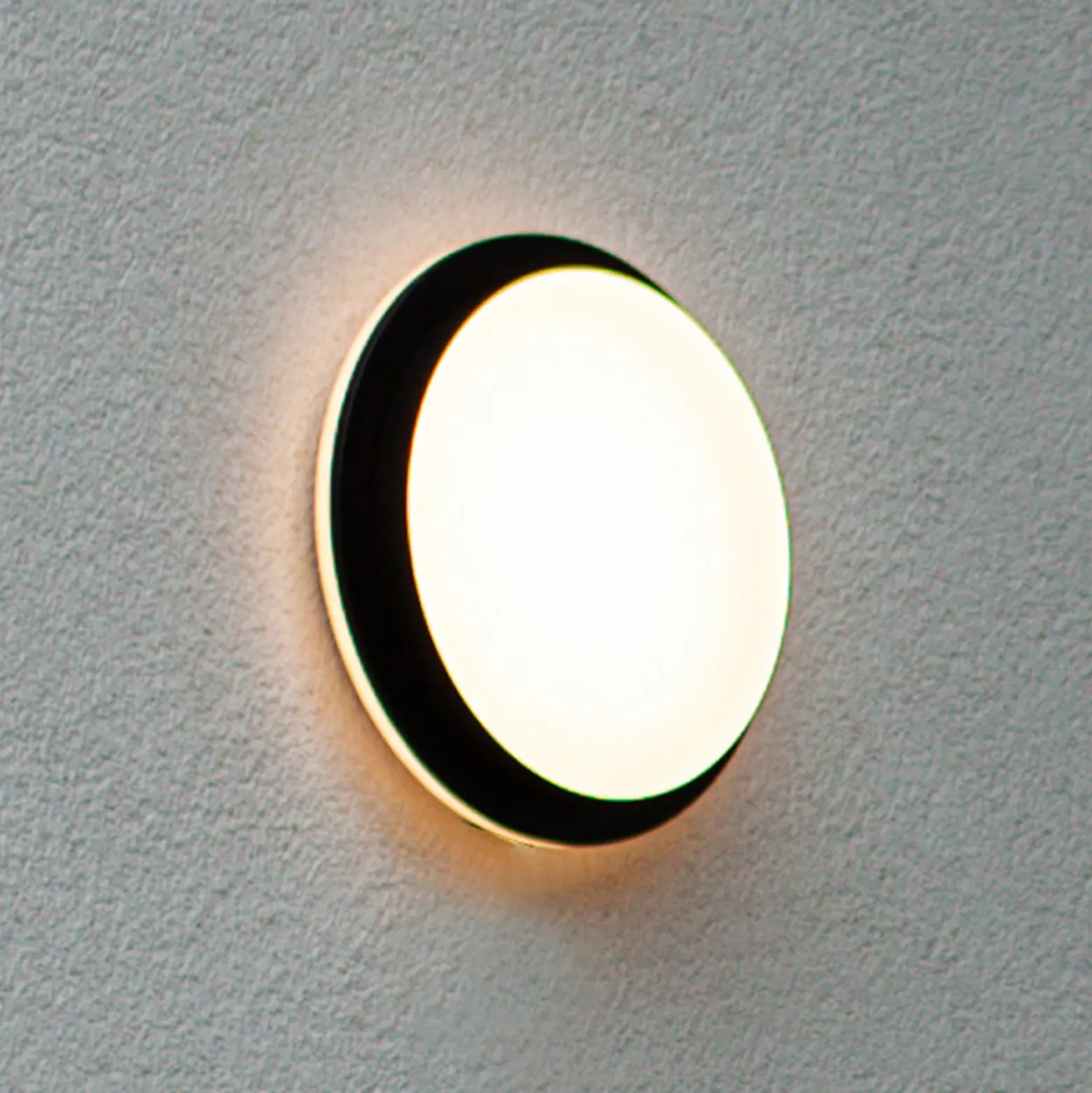 Aplique LED para exterior Goleta, negro, forma variable, CCT