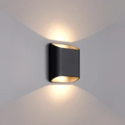 Aplique LED para exterior, grafito, up & down, CCT, atenuable, aluminio