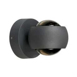 Aplique LED para exterior, grafito, up & down, CCT, atenuable, aluminio