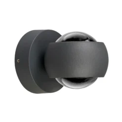 Aplique LED para exterior, grafito, up & down, CCT, atenuable, aluminio