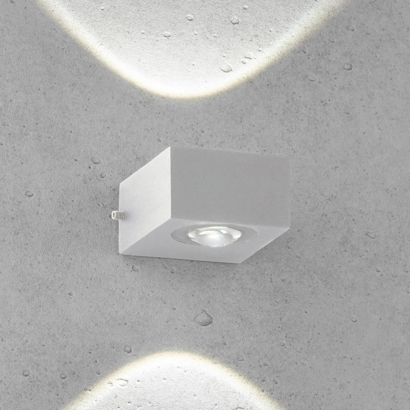 Aplique LED para exterior Helsinki, plata