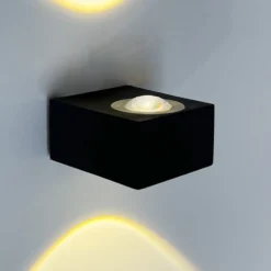 Aplique LED para exterior Helsinki, negro
