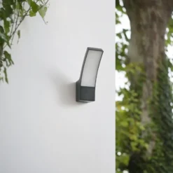 Aplique LED para exterior Ilvita de Lindby, antracita, metal, IP54