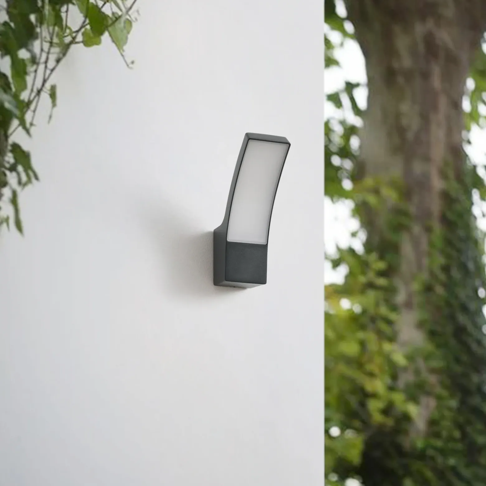 Aplique LED para exterior Ilvita de Lindby, antracita, metal, IP54