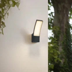 Aplique LED para exterior Ilvita de Lindby, antracita, metal, IP54