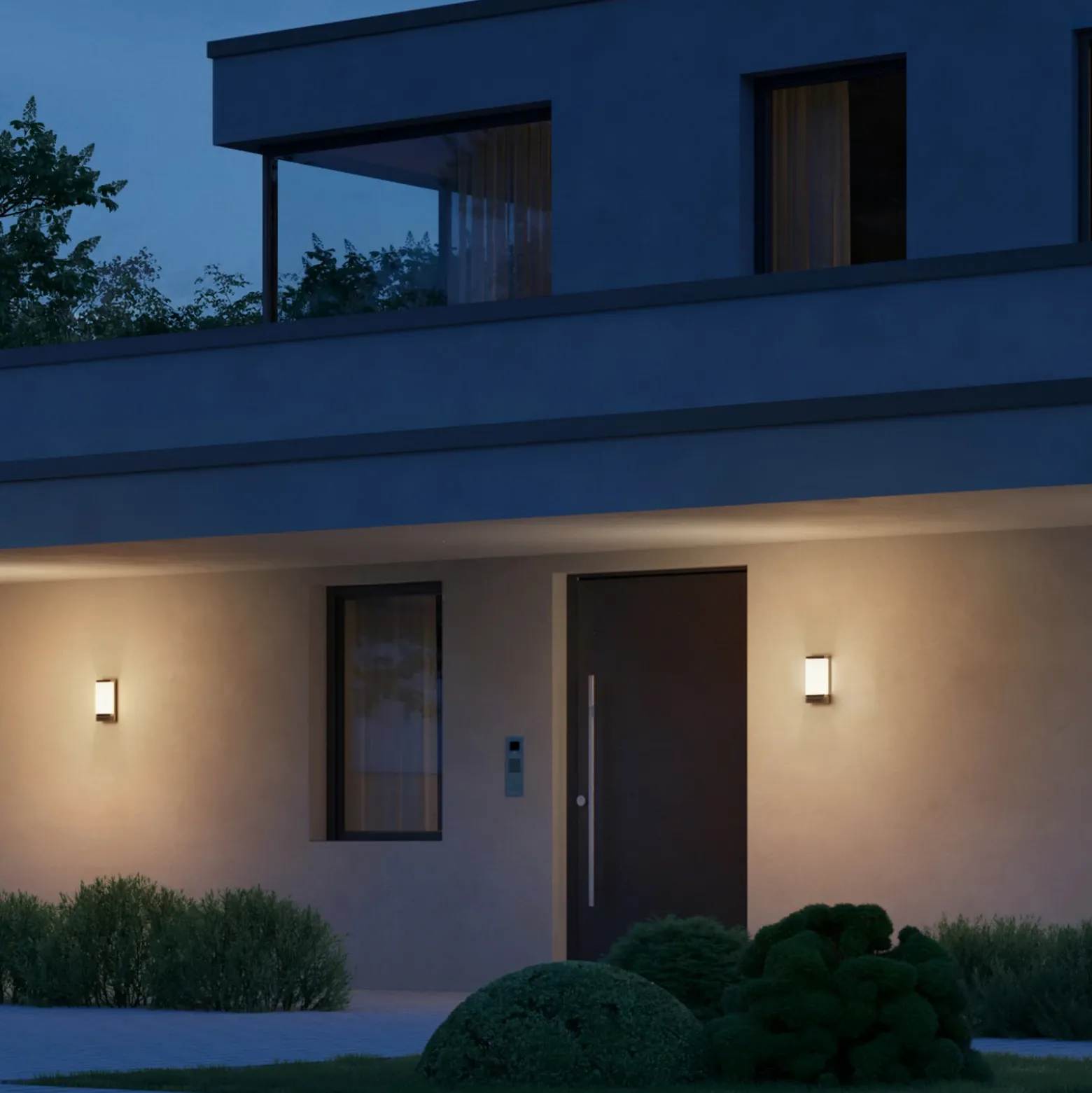 Aplique LED para exterior inteligente STEINEL L 271 DIGI SC con sensor, IP44
