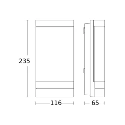 Aplique LED para exterior inteligente STEINEL L 271 DIGI SC con sensor, IP44