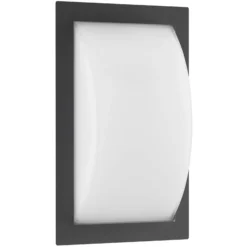 Aplique LED para exterior Ivett, grafito, detector de movimiento