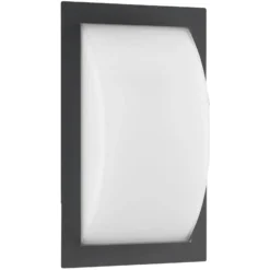 Aplique LED para exterior Ivett, grafito, detector de movimiento