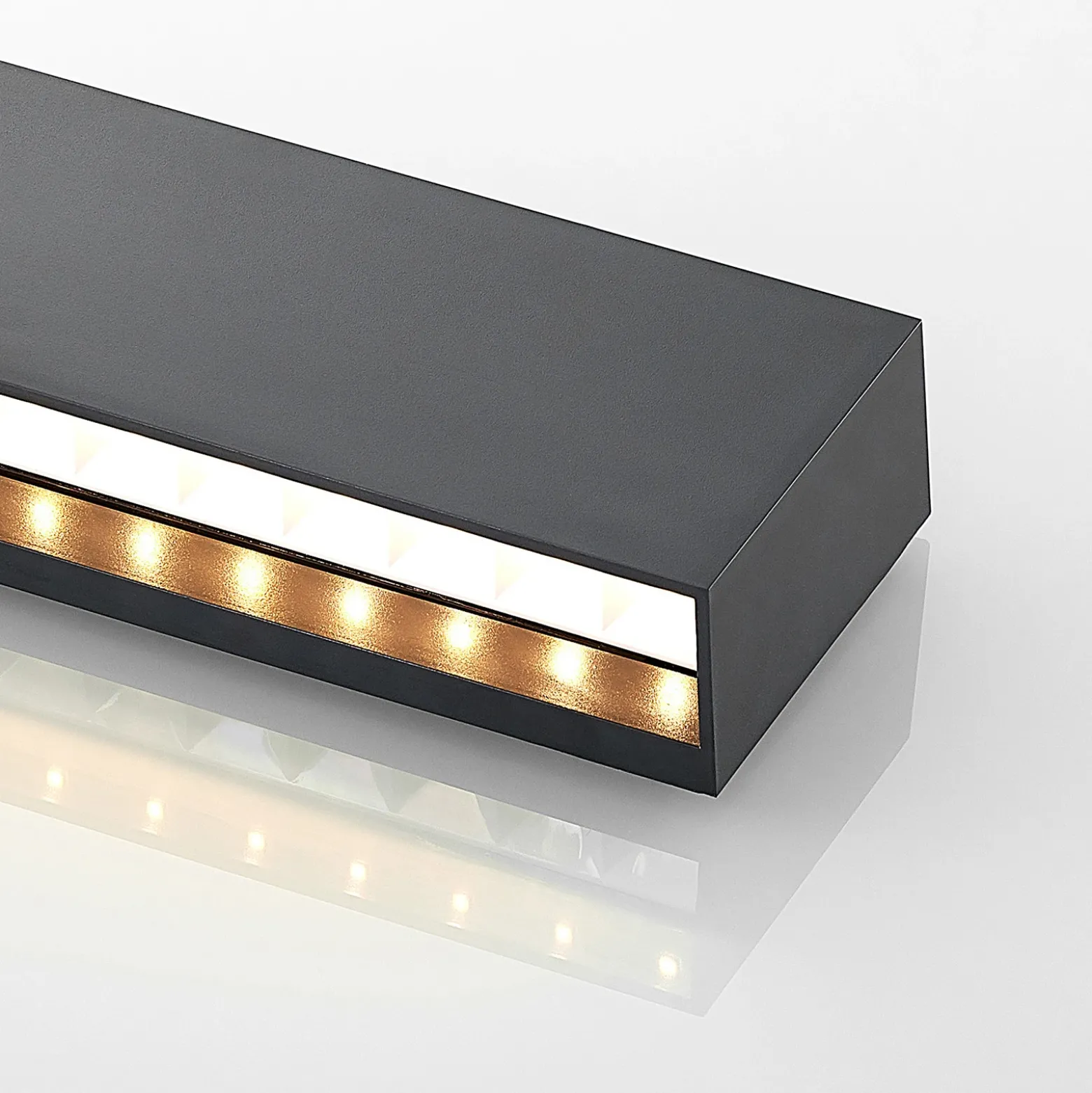 Aplique LED para exterior Jarte de Lindby, 24 cm, down, gris, IP65