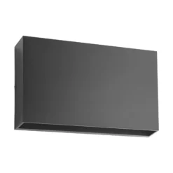 Aplique LED para exterior Jarte de Lindby, 20 cm, arriba/abajo, gris, IP65