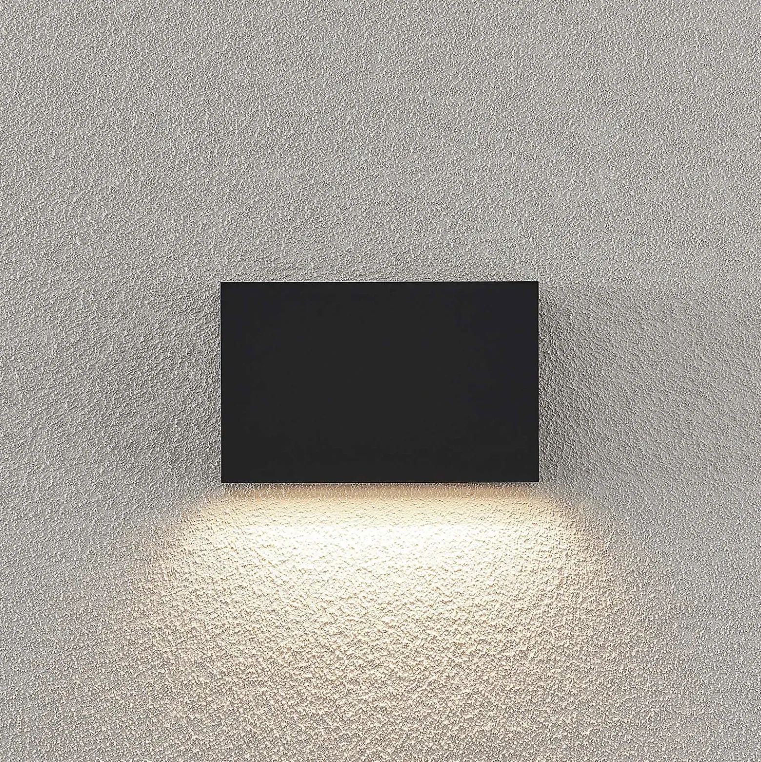 Aplique LED para exterior Jarte de Lindby, 20 cm, down, gris, IP65