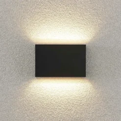 Aplique LED para exterior Jarte de Lindby, juego de 3, arriba/abajo, IP65